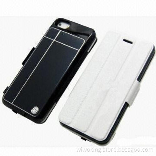 Back battery for iPhone5 2,600mah charger case with leather protection cover